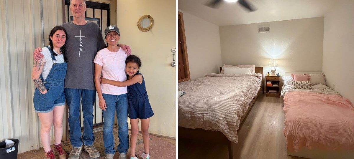 A single mom moved into her parents' garage to save money. Now she's on track to pay off her student loans within a year.