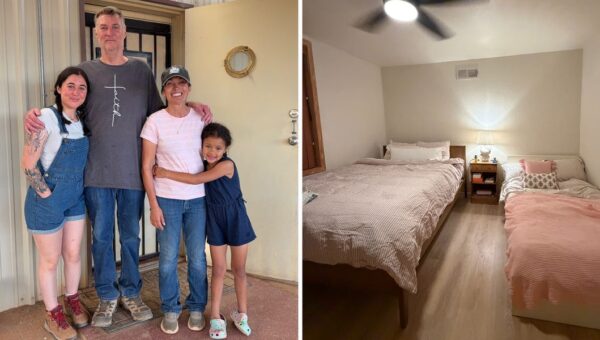 A single mom moved into her parents' garage to save money. Now she's on track to pay off her student loans within a year.