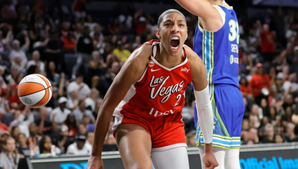 A'ja Wilson scores 32 points as the Aces beat the Wings 99-84 to avoid a sweep