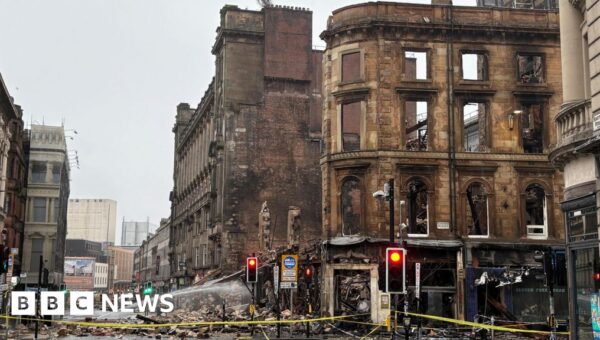 Construction on fire site by Glasgow Central Station might not start for several years