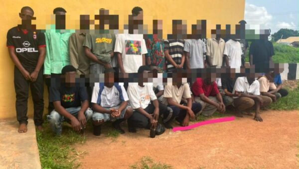 Police smash cultists’ initiation process in Ogun, arrest 30 suspects