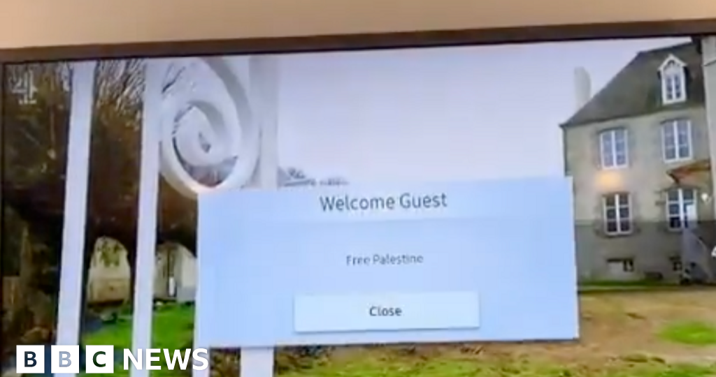 Travelodge sorry for 'Free Palestine' greeting on room TV