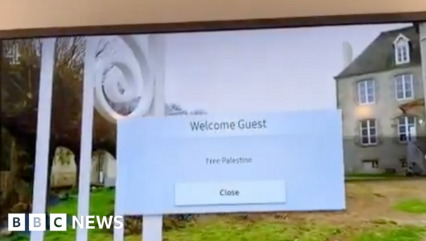 Travelodge sorry for ‘Free Palestine’ greeting on room TV