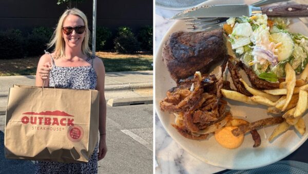 Our family of 4 tried Outback Steakhouse’s $55 family-style meal deal. It felt like a steal for a steak dinner at home.