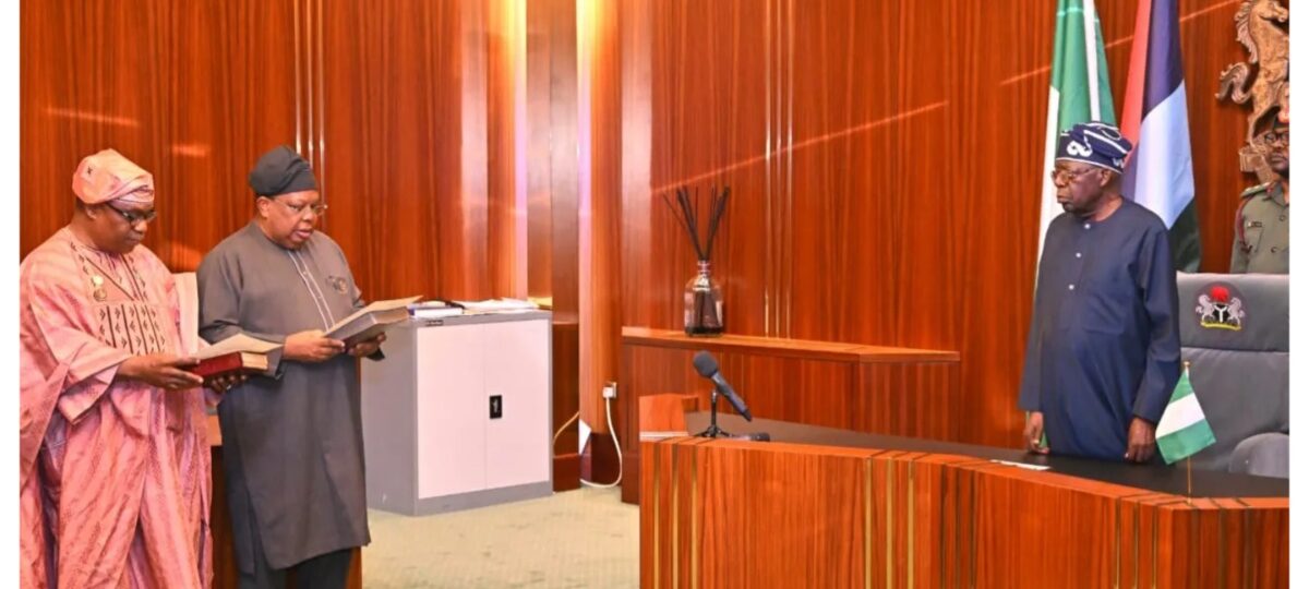 Tinubu swears in new Ministers for Power, Foreign Affairs