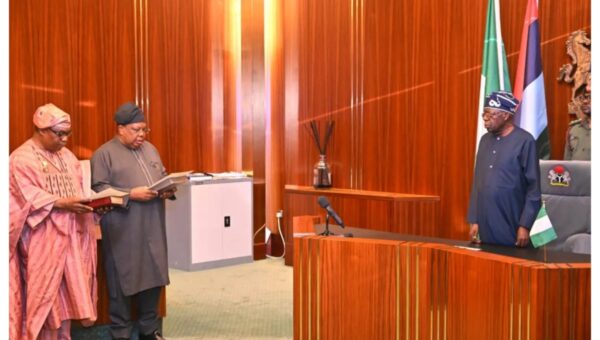 Tinubu swears in new Ministers for Power, Foreign Affairs