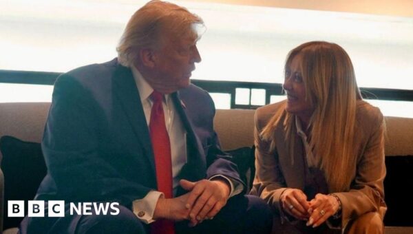Trump hits out at Italy’s Meloni after pushback on G7 photo claim
