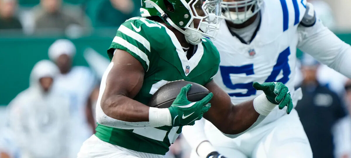 How many rushing yards will Jets RB Breece Hall have in 2026?