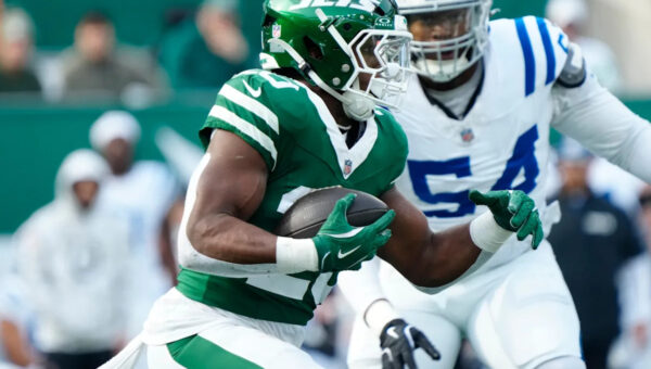 How many rushing yards will Jets RB Breece Hall have in 2026?