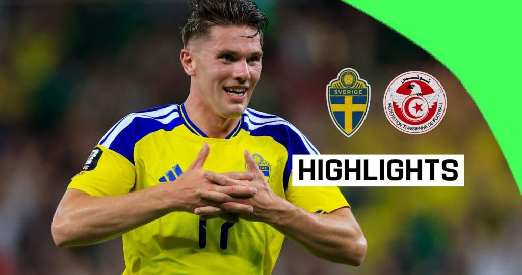Gyokeres & Isak score as Sweden put five past Tunisia