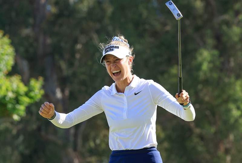 Nelly Korda’s chances of completing the calendar Grand Slam assessed after her US Women’s Open win
