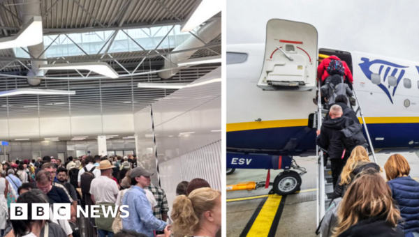 Passport ‘mega queue’ strands Ryanair passengers in Greece