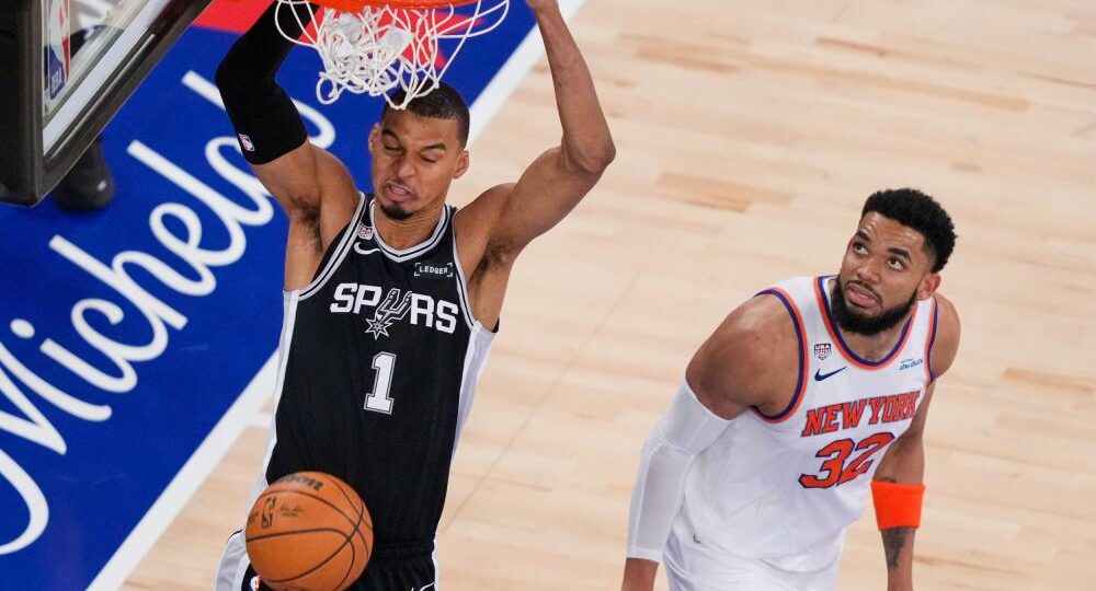 NBA finals: Wembanyama silences Garden’s party as Spurs beat Knicks in Game 3