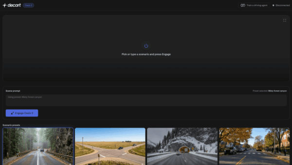 Decart’s new world model can simulate hours of photorealistic driving — with some caveats