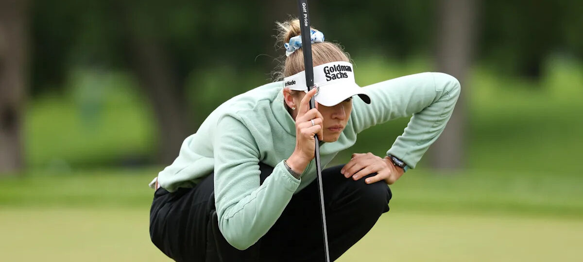 Nelly Korda soaks up fan support and shrugs off late mistake, after 2-under 70 to start Women’s PGA