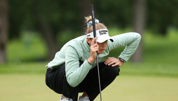 Nelly Korda soaks up fan support and shrugs off late mistake, after 2-under 70 to start Women’s PGA