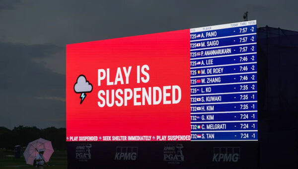 KPMG Women's PGA Championship final round delayed due to weather