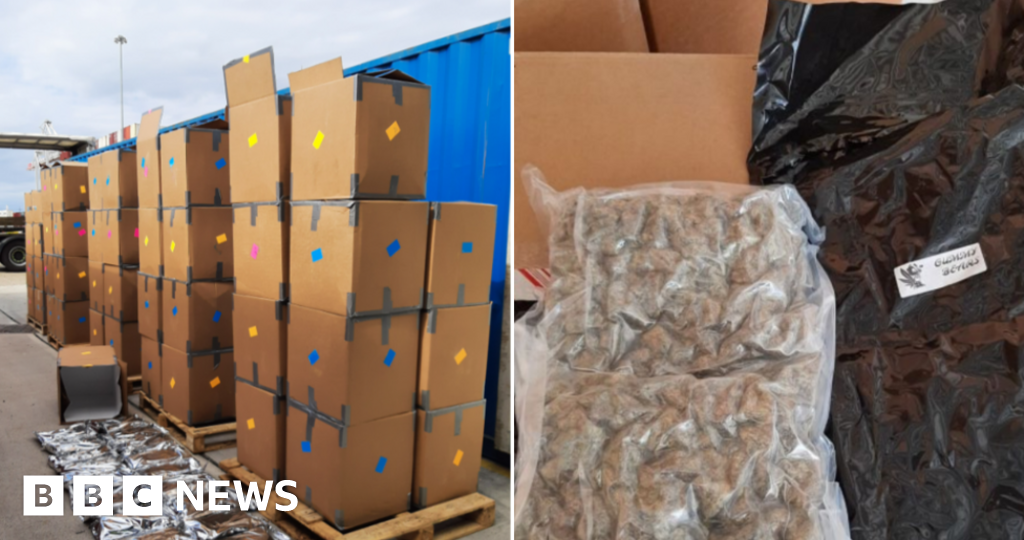 Three arrested after record-breaking £139m cannabis seizure