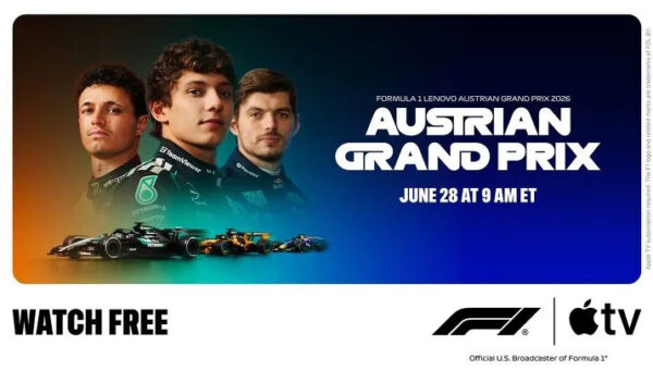 Apple TV to Broadcast Full Formula 1 Austrian Grand Prix for Free
