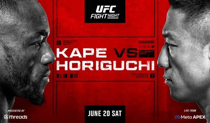 LIVE UFC Fight Night: Kape vs. Horiguchi Results & Highlights