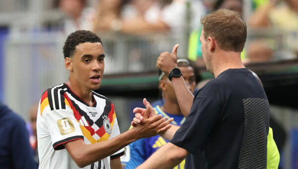 Germany star Jamal Musiala subbed out because of thigh issue, but is okay
