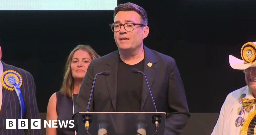Burnham says 'this is a final chance to change' in his victory speech