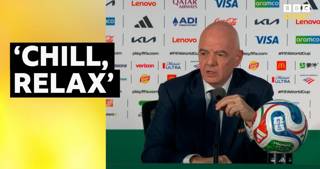 'Have you lost control?' - BBC sports editor asks Fifa chief Infantino