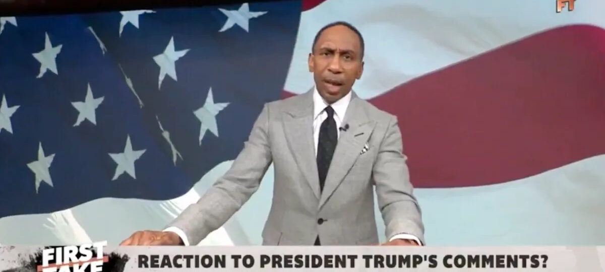 Stephen A. Smith uses ‘First Take’ airtime to taunt Donald Trump over ‘IQ’ jab