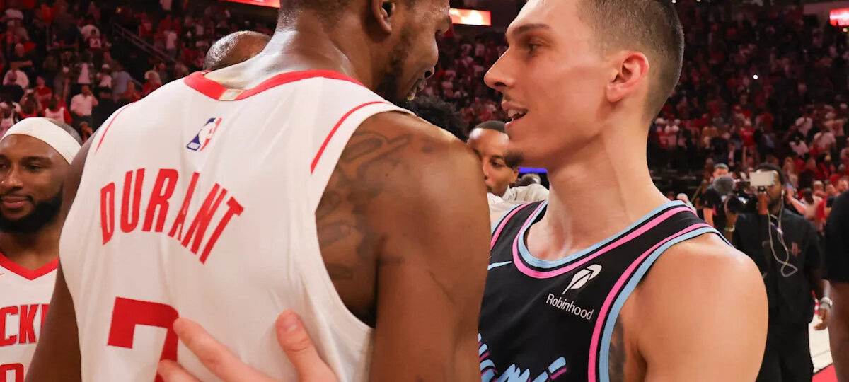 Mock trade proposal sends Heat guard Tyler Herro to the Houston Rockets