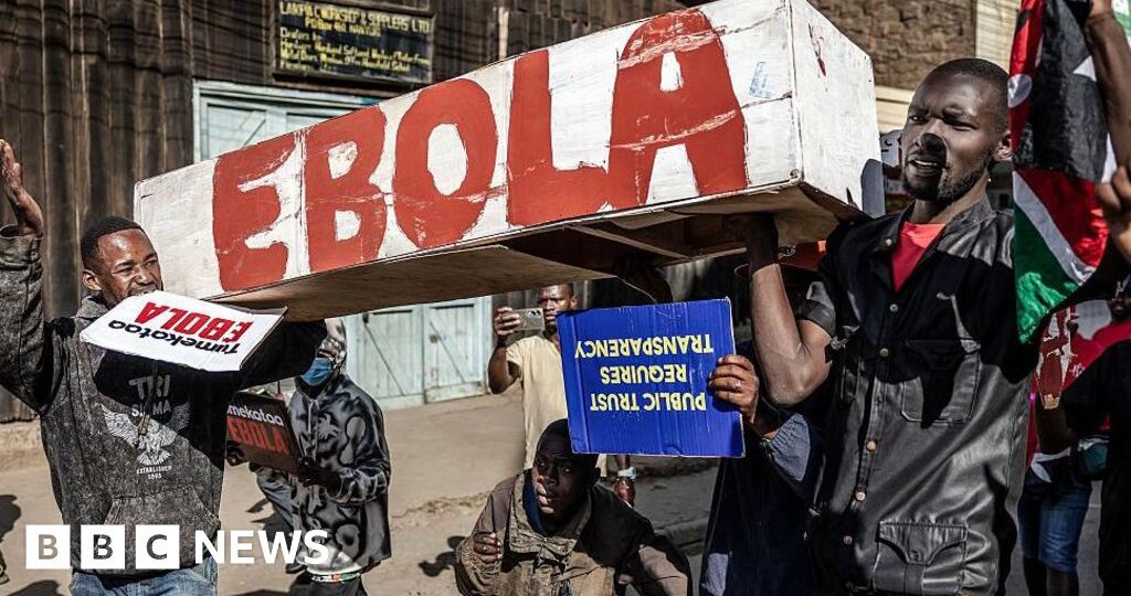 Kenyan police fire tear gas at protest against US Ebola quarantine centre plan