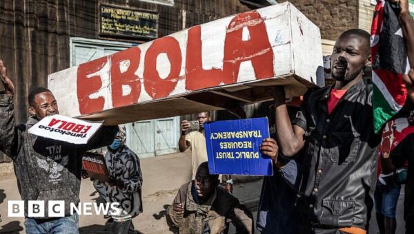 Kenyan police fire tear gas at protest against US Ebola quarantine centre plan