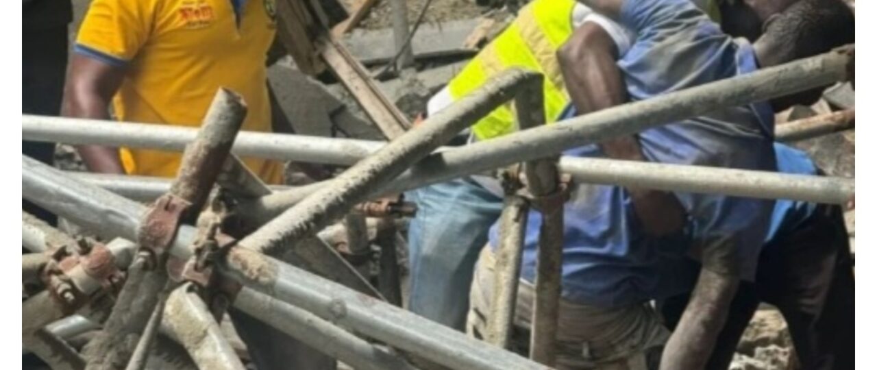 One dead, one missing as three-storey building collapses in Lagos