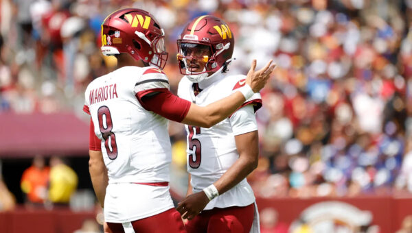 Where did both Commanders QBs rank in the top 43 in the NFL?