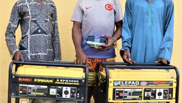 Ogun: Police arrest ‘Stone’, five others for theft, recover generators, firearms