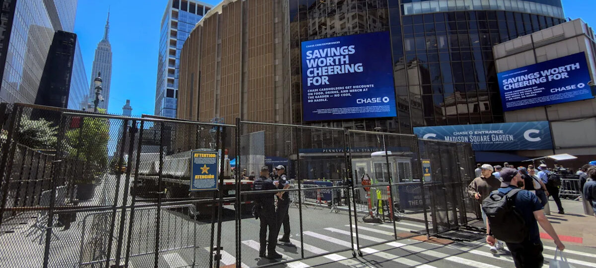 Roads blocked off, security heightened around Madison Square Garden with President Trump attending Game 3