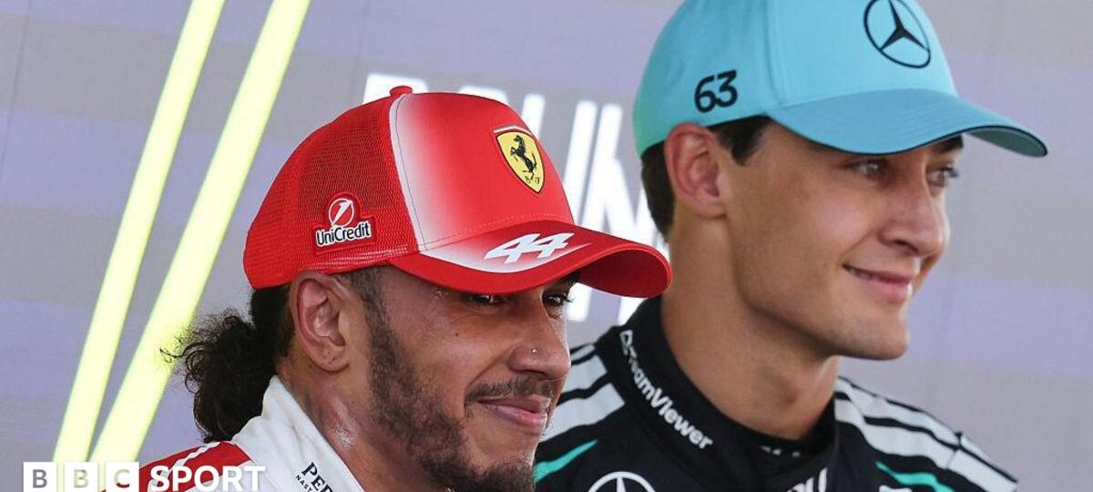Hamilton and Ferrari a huge title threat - Russell