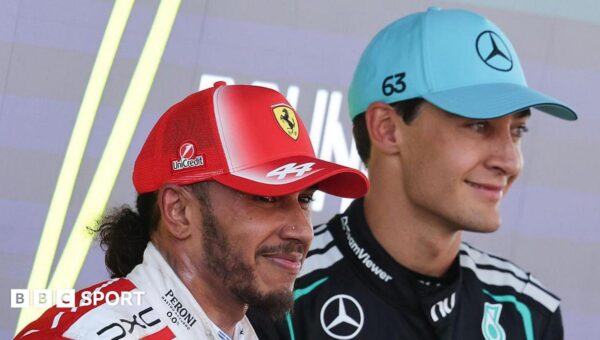 Hamilton and Ferrari a huge title threat – Russell