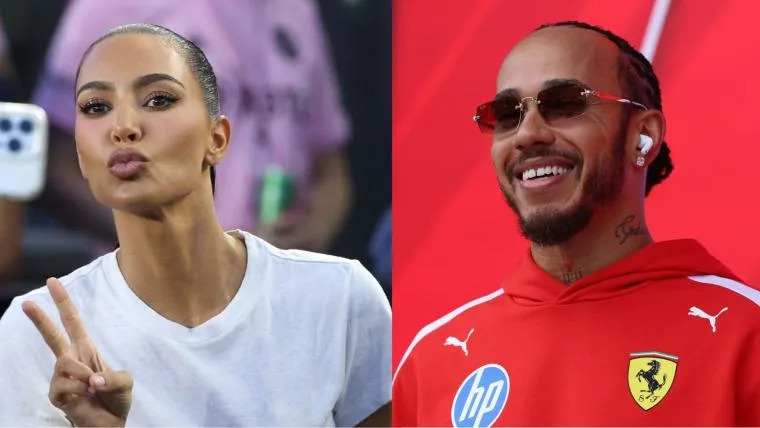Kim Kardashian supports Lewis Hamilton at Monaco Grand Prix