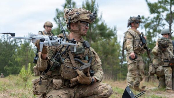 A US Army commander used attack drones and C4-packed robots to clear a deadly breach before soldiers even got in the fight