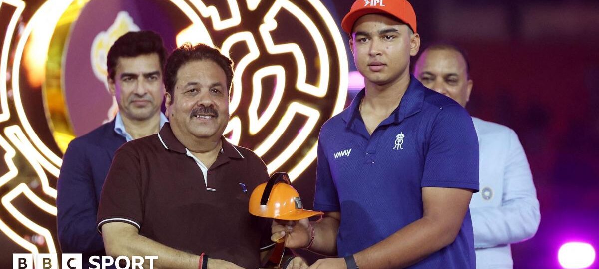 Sooryavanshi, 15, wins car at IPL awards - but cannot drive it
