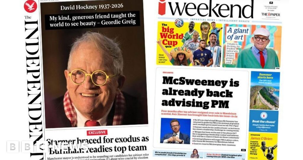 The Papers: 'Starmer braced for exodus' and 'Giant of art'