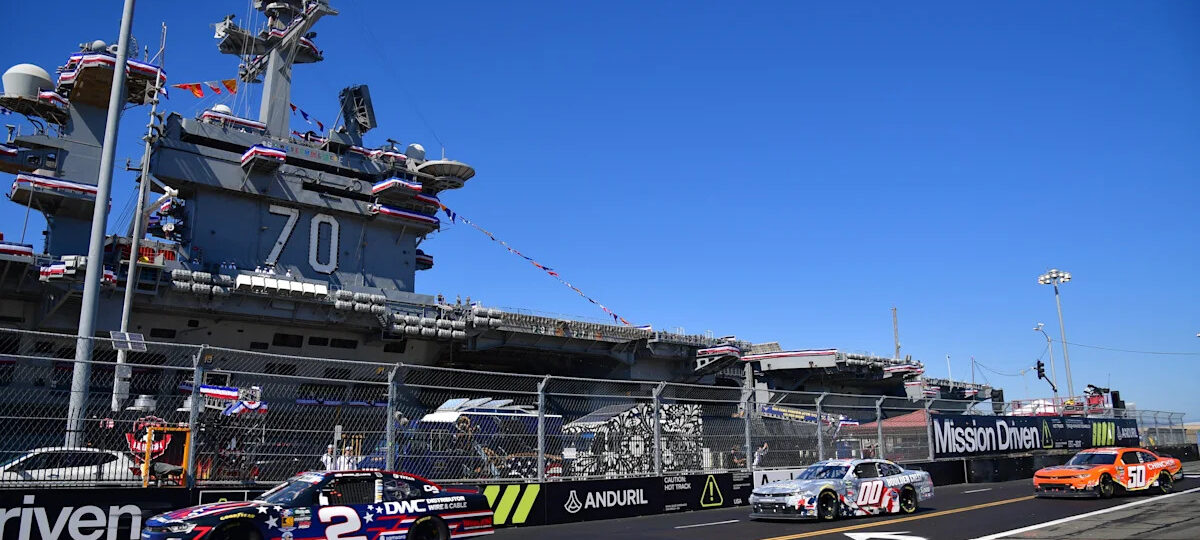 Sam Mayer damages wall in 25-car crash at NASCAR O'Reilly San Diego race