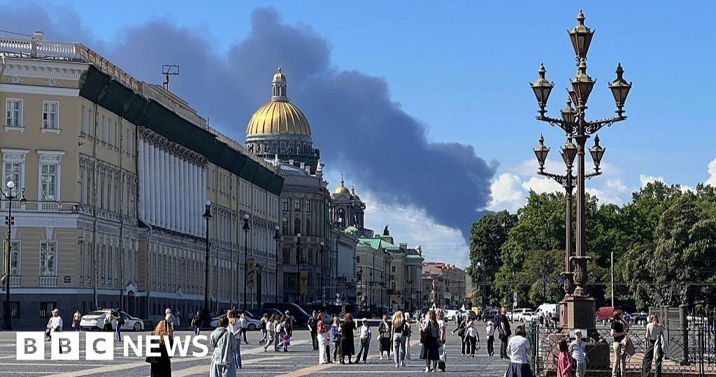 Steve Rosenberg: Russia's economic forum overshadowed by drone attacks on St Petersburg