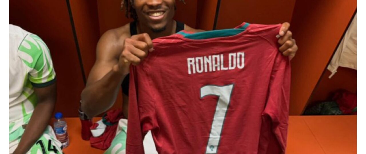 Super Eagles player gets Ronaldo’s shirt after 2-1 defeat to Portugal revealed
