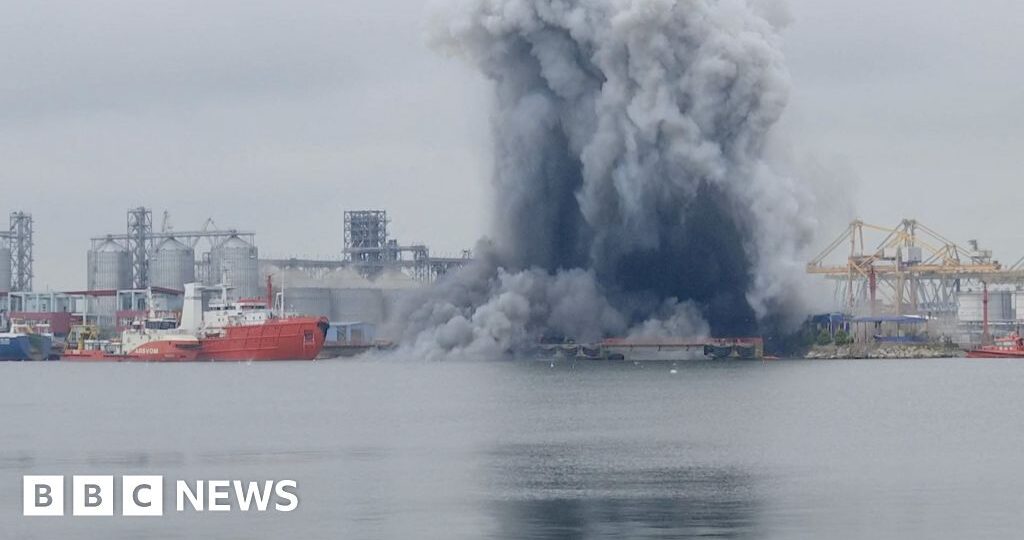 Ukraine strikes cargo ships and admits Romania drone blast as Putin prepares for key speech