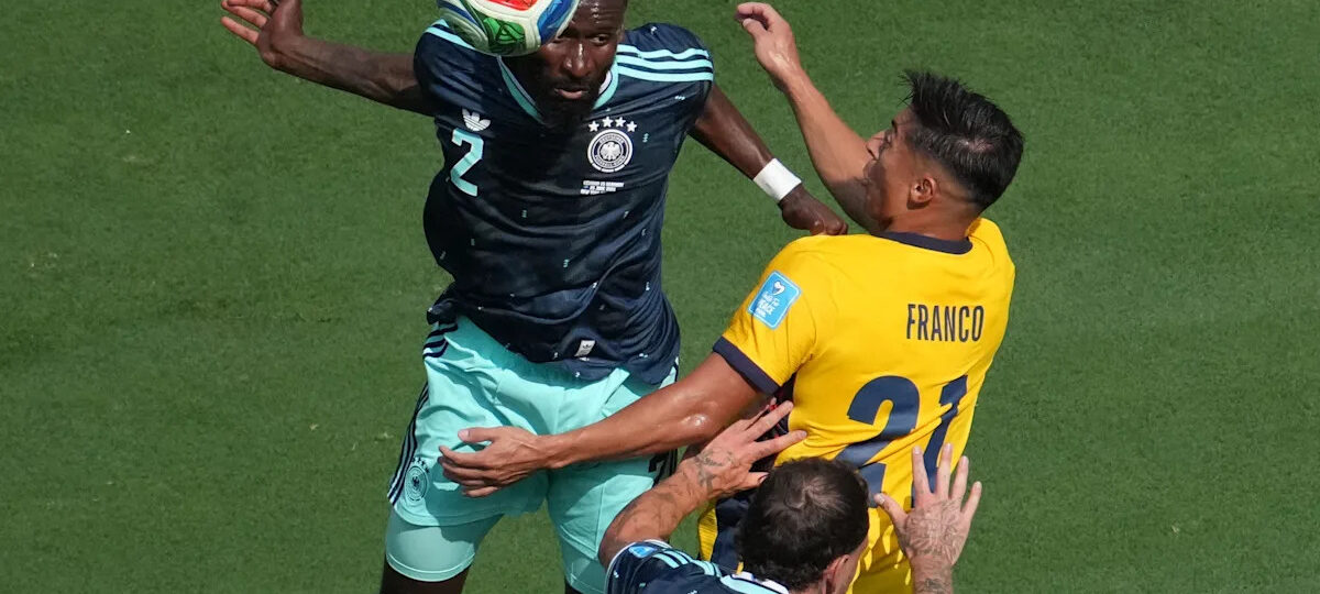 Antonio Rüdiger makes first start at 2026 World Cup as Germany fall 2-1 to Ecuador