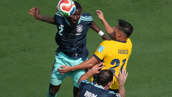 Antonio Rüdiger makes first start at 2026 World Cup as Germany fall 2-1 to Ecuador