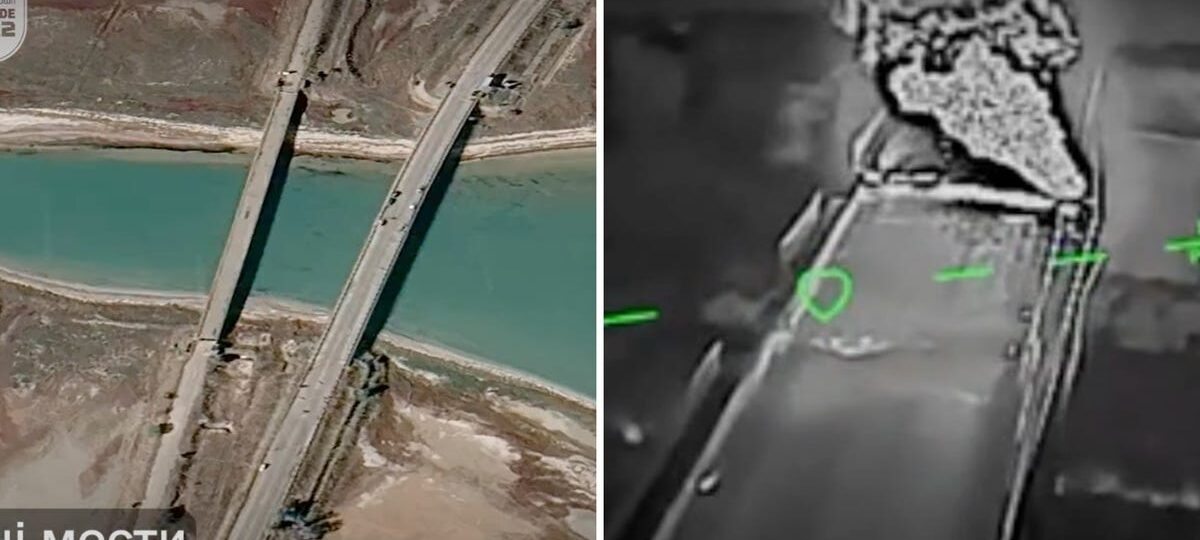 Ukrainian troops are crippling Russia's supply bridges by slamming drones repeatedly into the asphalt