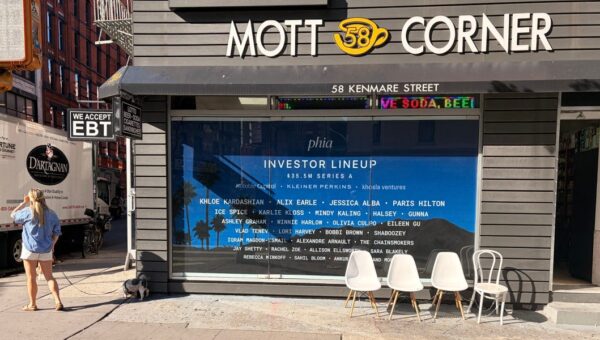 The new place to advertise your celeb-filled Series A funding round is … a NYC bodega?