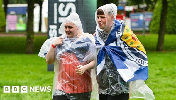 Anticipation (and rain clouds) build as TRNSMT festival becomes Scotland fan zone